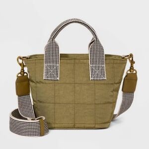 Universal Thread Olive Green Quilted Mini Bag